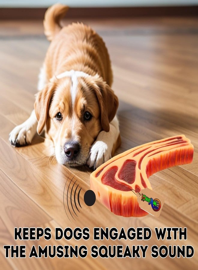DreamAuro Squeaky Meat Peice Toy, Fun and Festive Pet Toy for Hours of Entertainment, Festive Pet Plaything, Interactive Meat Peice Fun, Stimulating Squeaker Sound, Safe Pet Toy. - Image 5